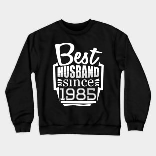 'Best Husband Since 1986' Sweet Wedding Anniversary Gift Crewneck Sweatshirt